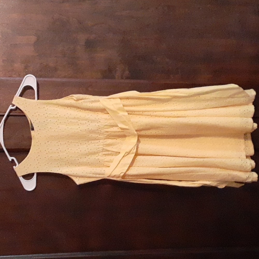 Chaps: yellow eyelet dress